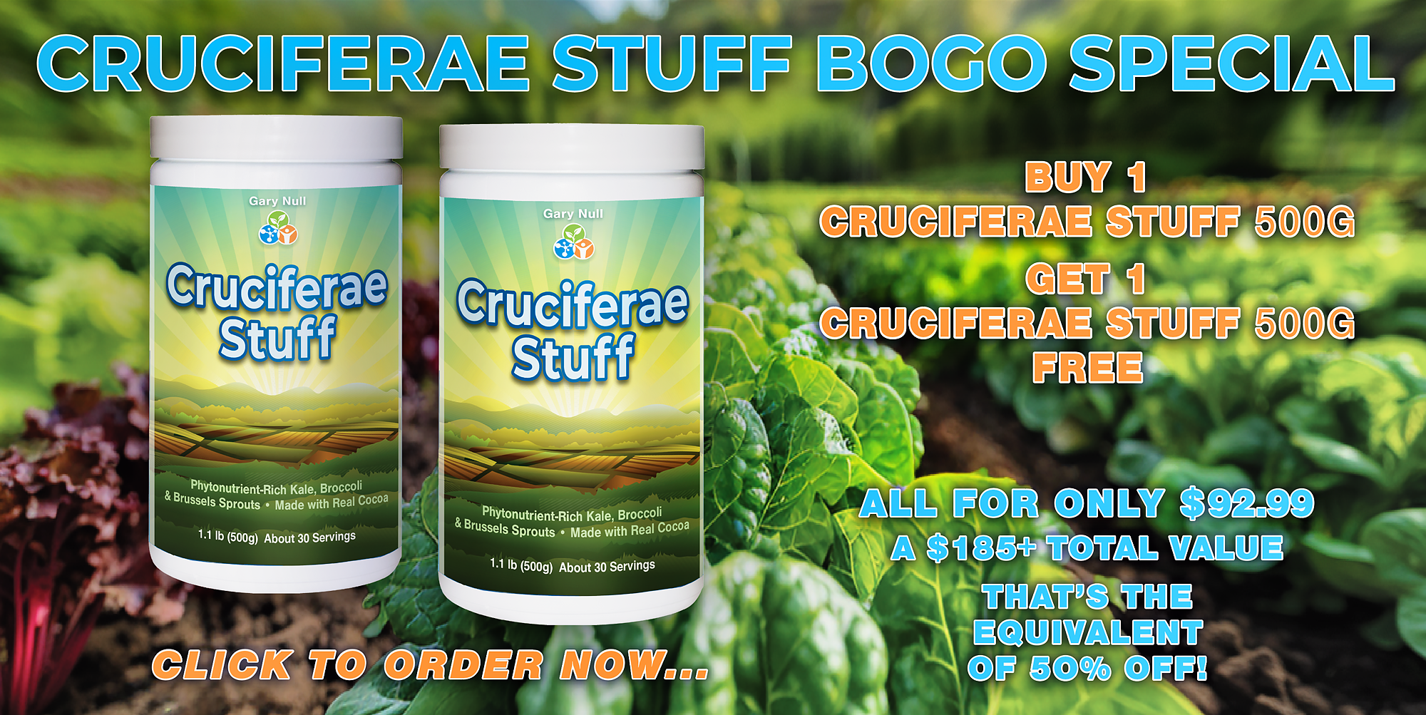 Cruciferous Stuff BOGO Special